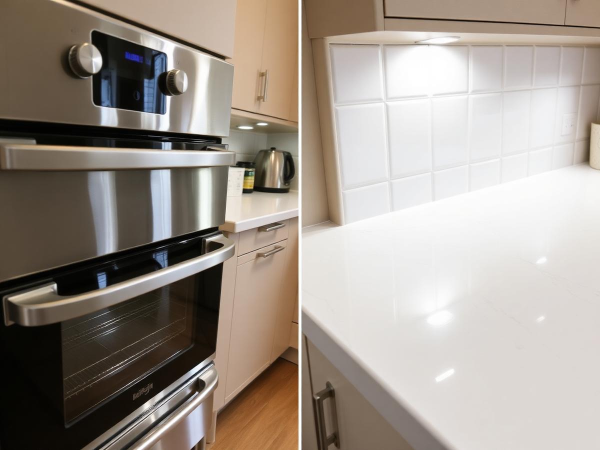 Spotless kitchen after an end of tenancy clean